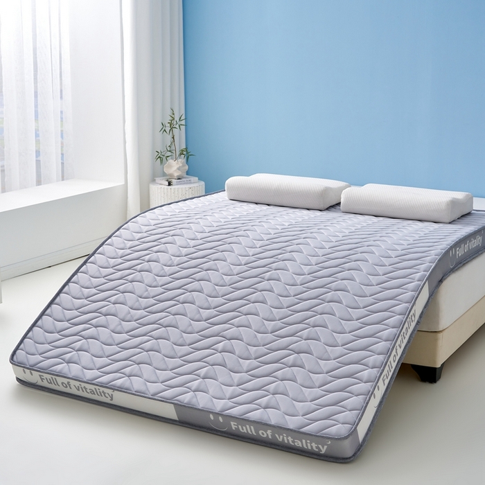 91家纺网 家纺一手货源 找家纺 美芝莱床垫 2025新款立体海绵床垫【带有买家秀】针织抗菌支撑床垫 微笑海绵-灰（5cm）