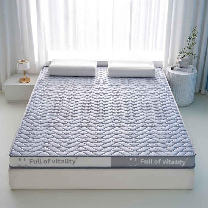 91家纺网 家纺一手货源 找家纺 美芝莱床垫 2025新款立体海绵床垫【带有买家秀】针织抗菌支撑床垫 微笑海绵-灰（5cm）