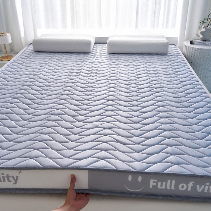 91家纺网 家纺一手货源 找家纺 美芝莱床垫 2025新款立体海绵床垫【带有买家秀】针织抗菌支撑床垫 微笑海绵-灰（5cm）