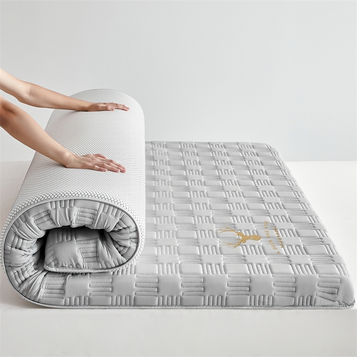 91家纺网 家纺一手货源 找家纺 （总）美芝莱床垫 2025新款单边鹿头单边撞色床垫针织抗菌支撑床垫