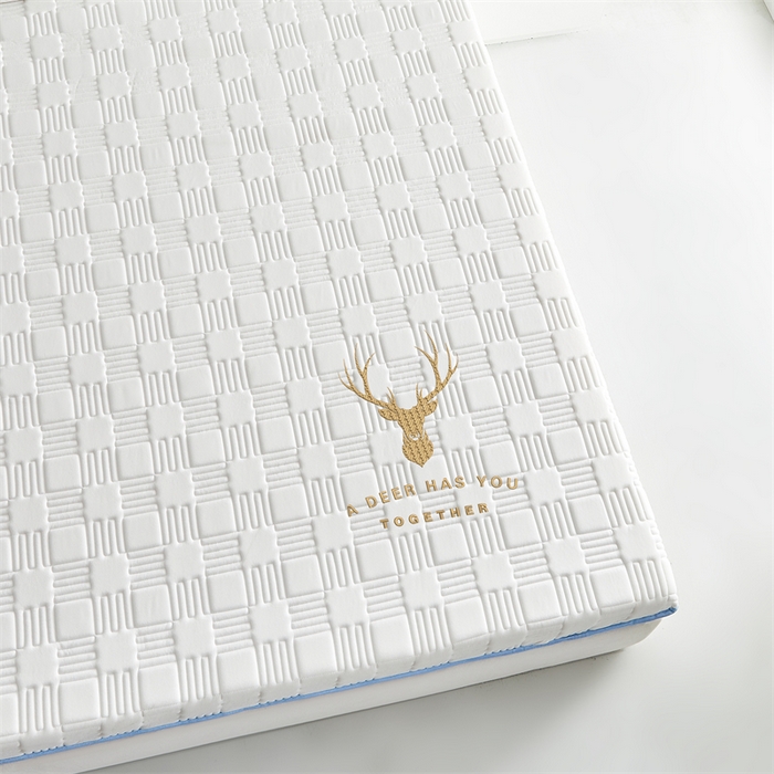 91家纺网 家纺一手货源 找家纺 （总）美芝莱床垫 2025新款单边鹿头单边撞色床垫针织抗菌支撑床垫