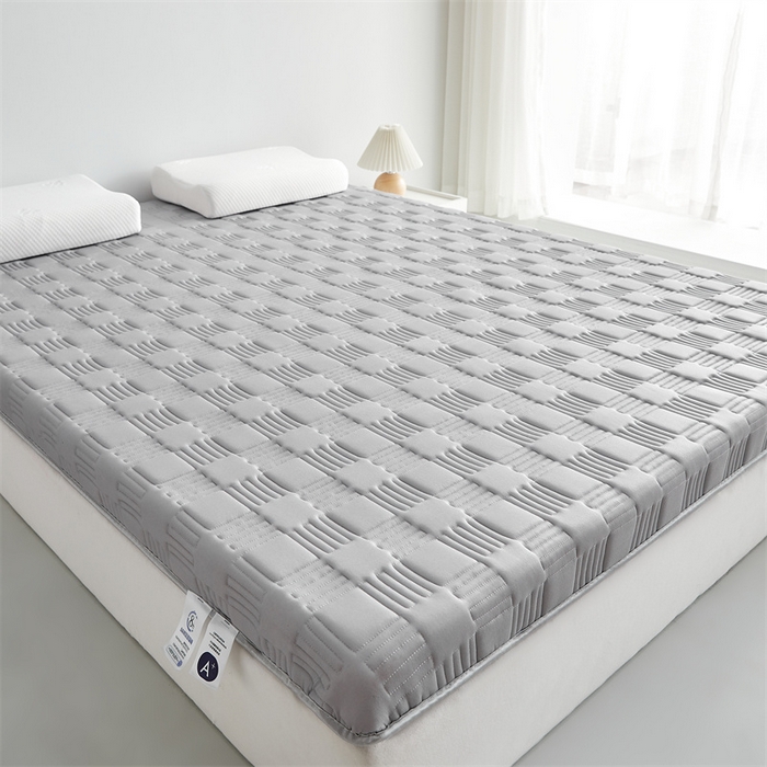 91家纺网 家纺一手货源 找家纺 美芝莱床垫 2025新款单边鹿头单边撞色床垫针织抗菌支撑床垫 单边-绅士灰（5.5cm）