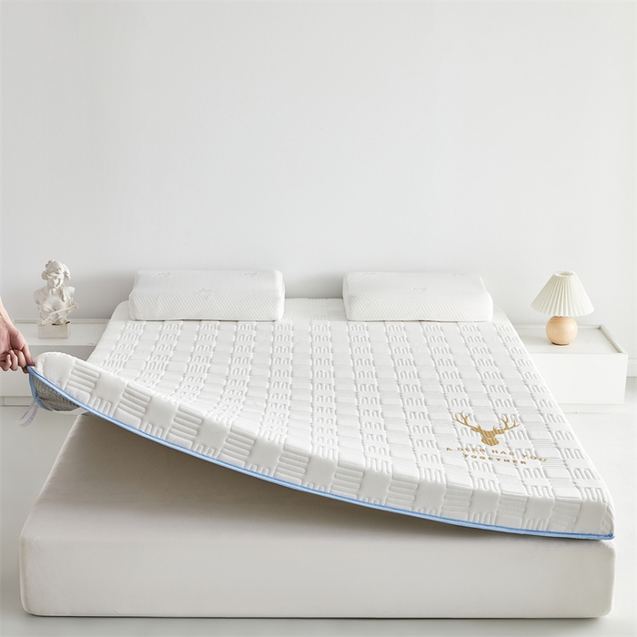 91家纺网 家纺一手货源 找家纺 （总）美芝莱床垫 2025新款单边鹿头单边撞色床垫针织抗菌支撑床垫