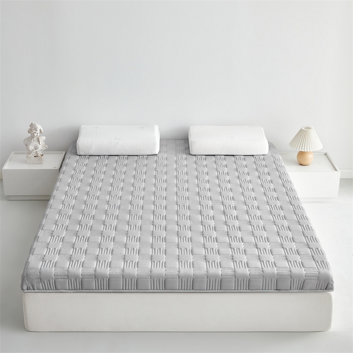 美芝莱床垫 2025新款单边鹿头单边撞色床垫针织抗菌支撑床垫 单边-绅士灰（5.5cm）