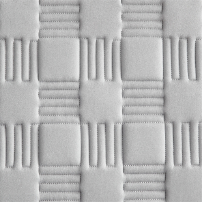 91家纺网 家纺一手货源 找家纺 美芝莱床垫 2025新款单边鹿头单边撞色床垫针织抗菌支撑床垫 单边-绅士灰（5.5cm）