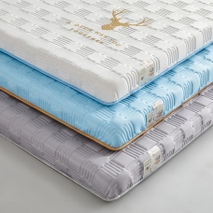 91家纺网 家纺一手货源 找家纺 （总）美芝莱床垫 2025新款单边鹿头单边撞色床垫针织抗菌支撑床垫