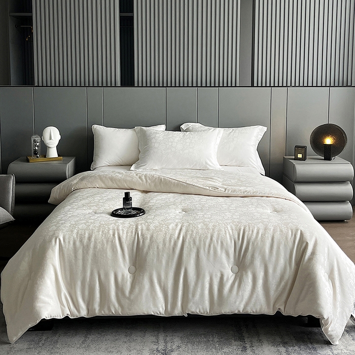 91家纺网 家纺一手货源 找家纺 （总）丽笙被芯 2025新款A类莱卡花园55李官奇大豆被子被芯