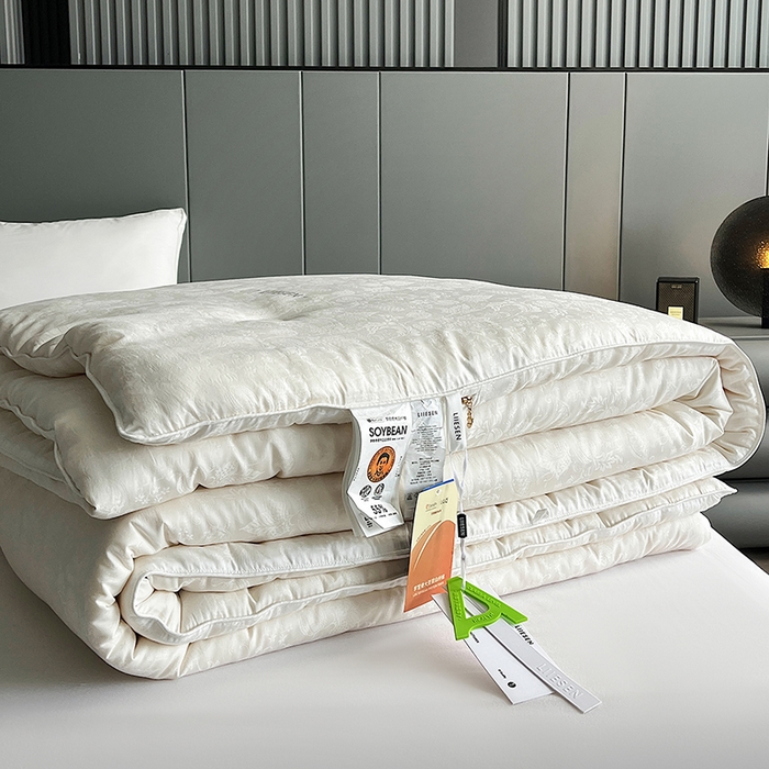 91家纺网 家纺一手货源 找家纺 （总）丽笙被芯 2025新款A类莱卡花园55李官奇大豆被子被芯