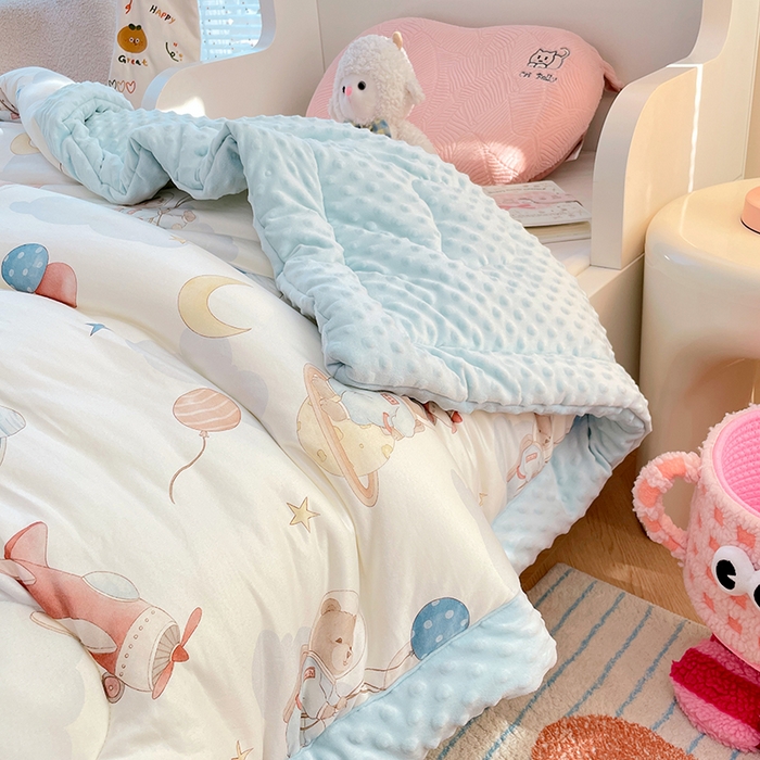 91家纺网 家纺一手货源 找家纺 （总）丝涟家居 2025新款澳阳绒豆豆被系列