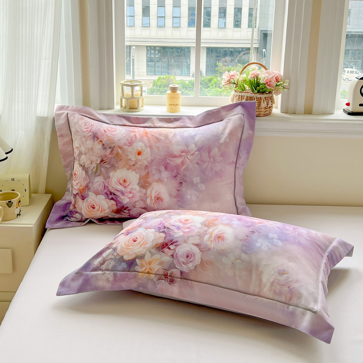 91家纺网 家纺一手货源 找家纺 （总）焱博家纺 2025新款数码印花大版全棉磨毛枕套风格一