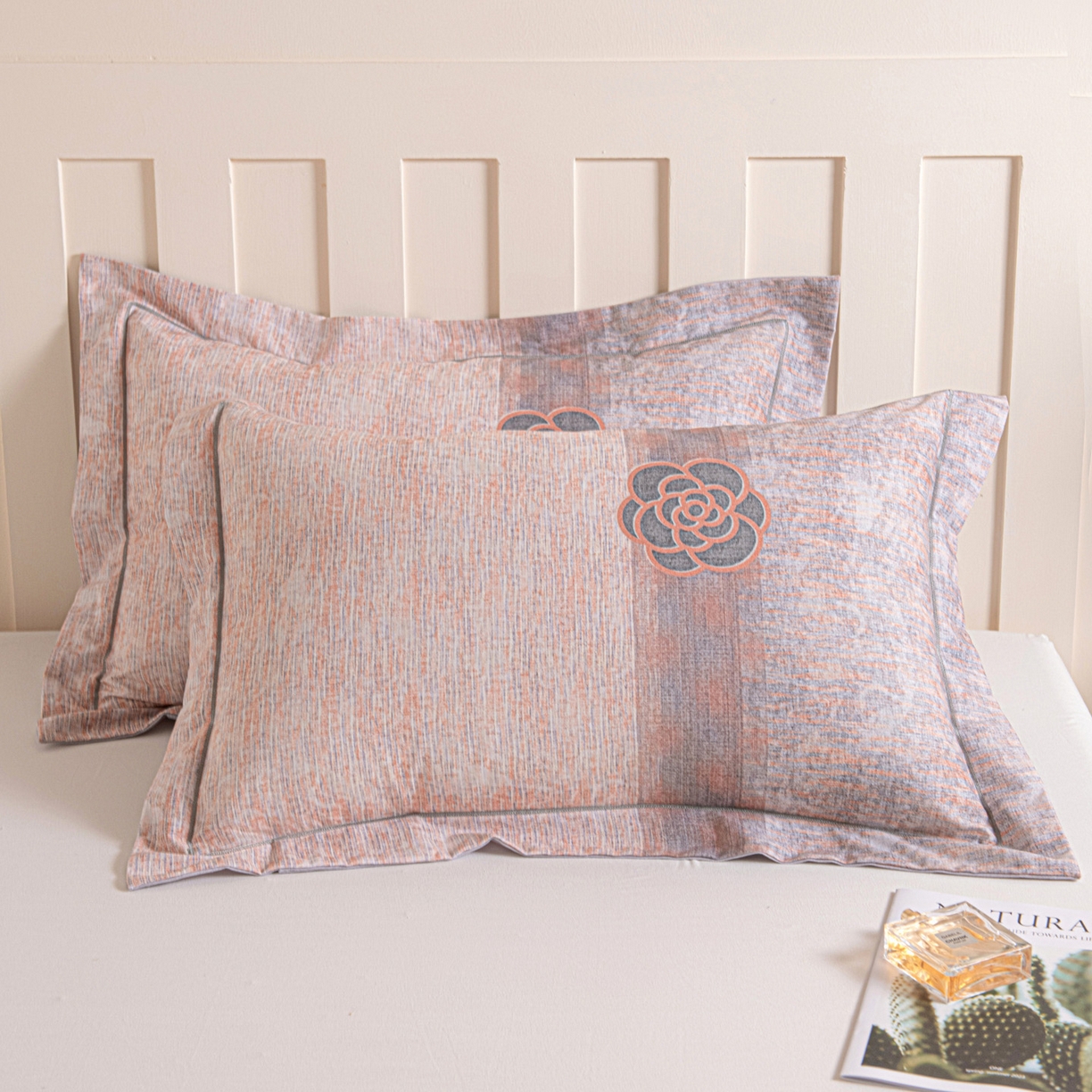 91家纺网 家纺一手货源 找家纺 （总）焱博家纺 2025新款数码印花大版全棉磨毛枕套风格二