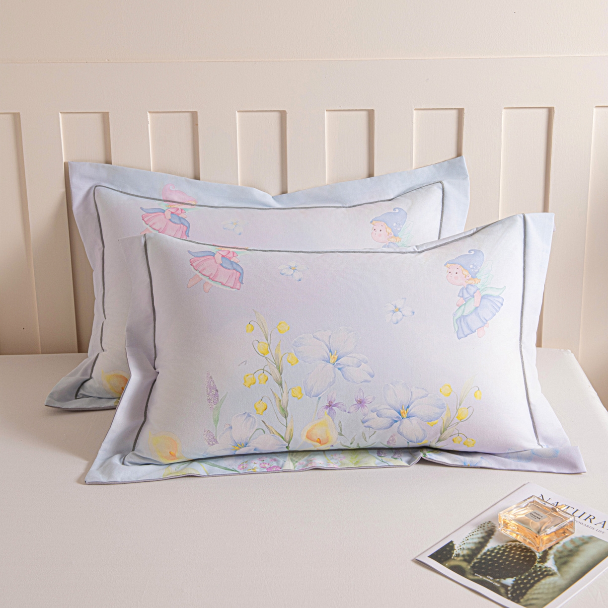 91家纺网 家纺一手货源 找家纺 （总）焱博家纺 2025新款数码印花大版全棉磨毛枕套风格二