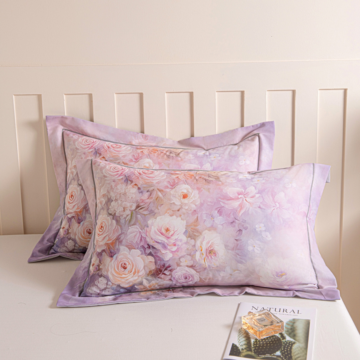 91家纺网 家纺一手货源 找家纺 （总）焱博家纺 2025新款数码印花大版全棉磨毛枕套风格二