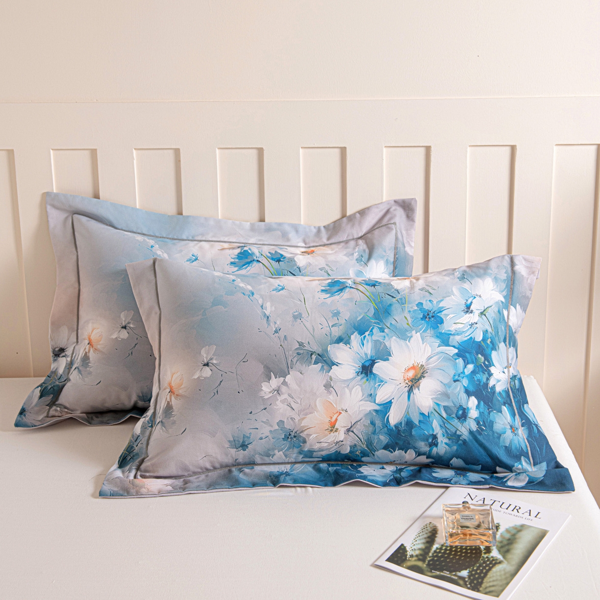 91家纺网 家纺一手货源 找家纺 （总）焱博家纺 2025新款数码印花大版全棉磨毛枕套风格二