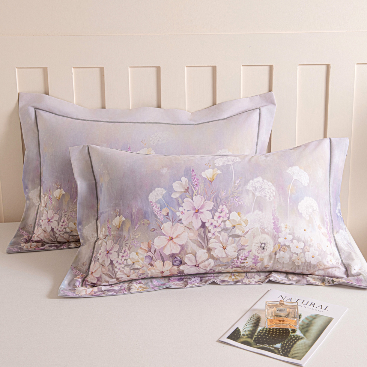 91家纺网 家纺一手货源 找家纺 （总）焱博家纺 2025新款数码印花大版全棉磨毛枕套风格二