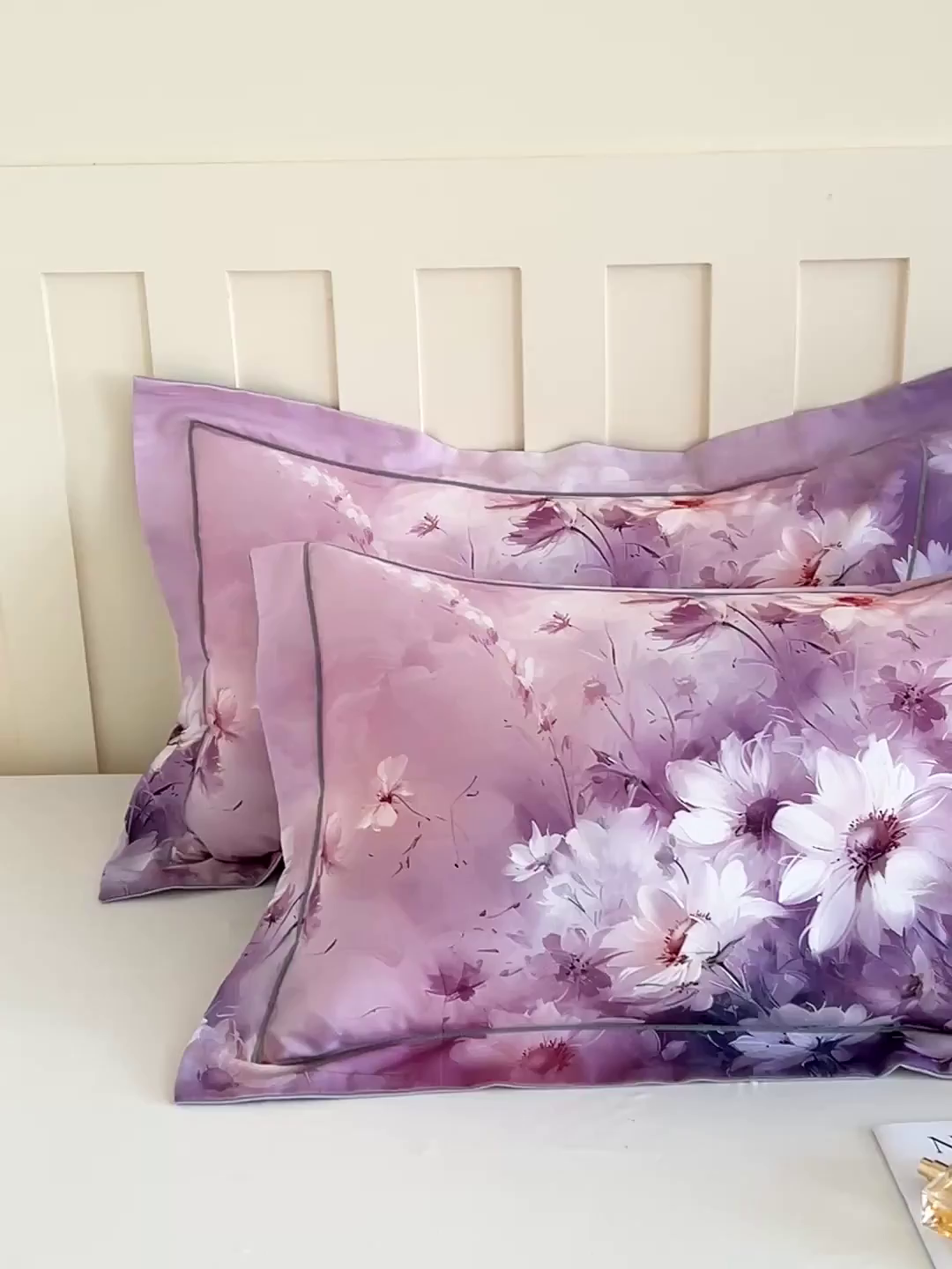 91家纺网 家纺一手货源 找家纺 （总）焱博家纺 2025新款数码印花大版全棉磨毛枕套风格二