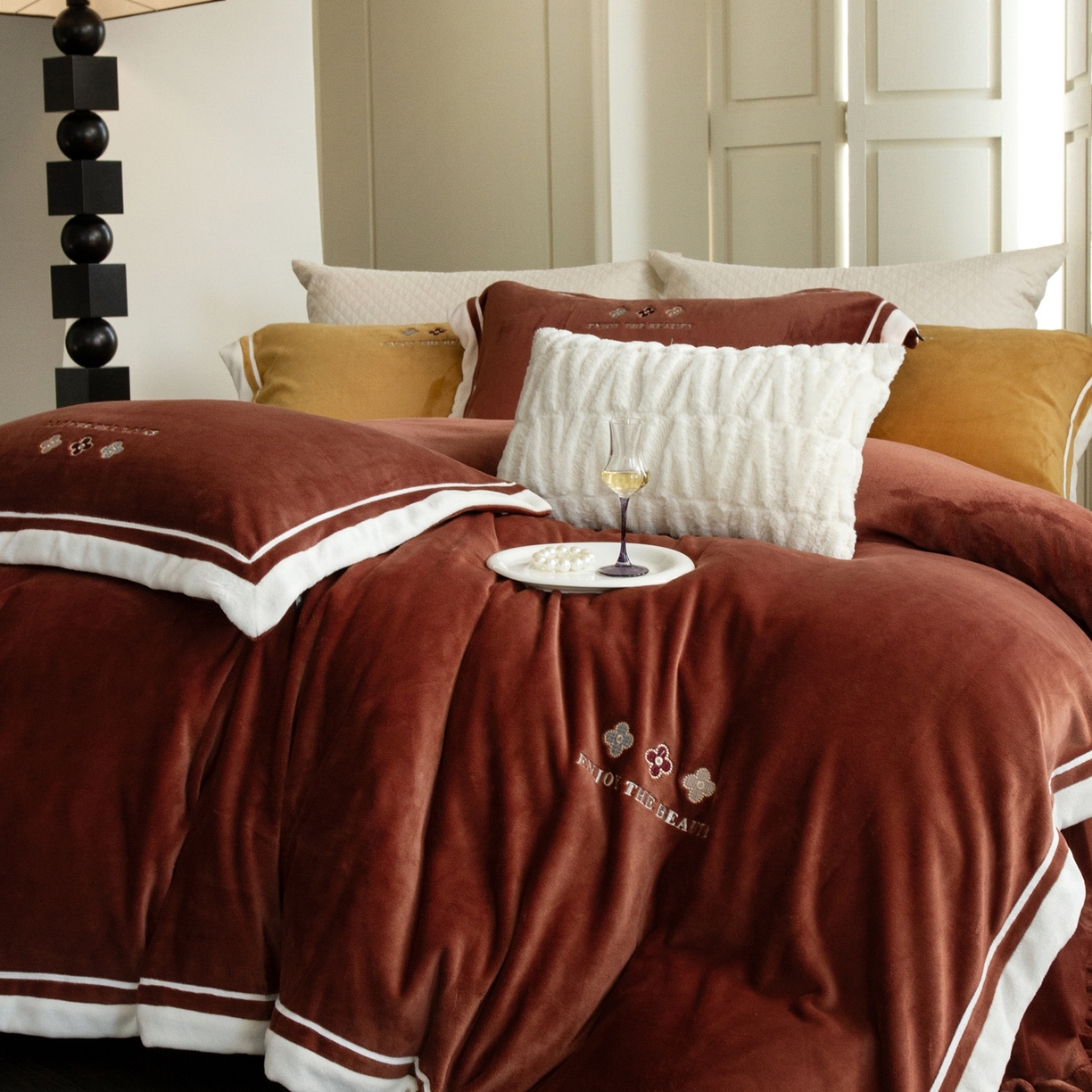 91家纺网 家纺一手货源 找家纺 馨蕊家居 2025新款秋冬轻奢煦暖绒系列-绒知禾 会员-10【券后控价358/378】  绒知禾-紫纱