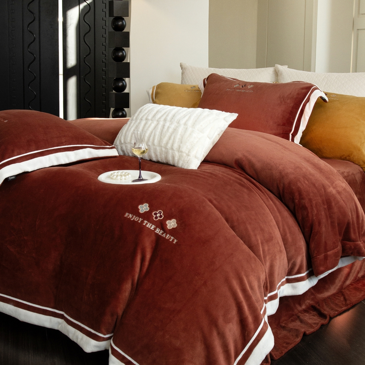 91家纺网 家纺一手货源 找家纺 馨蕊家居 2025新款秋冬轻奢煦暖绒系列-绒知禾 会员-10【券后控价358/378】  绒知禾-紫纱