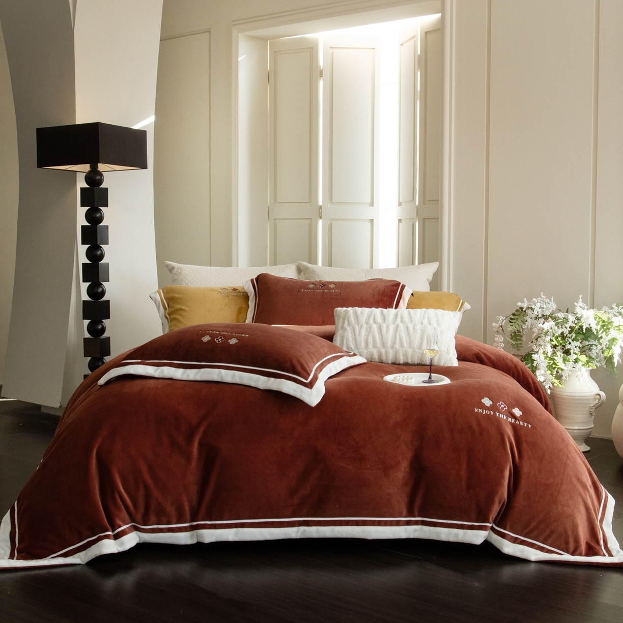 91家纺网 家纺一手货源 找家纺 馨蕊家居 2025新款秋冬轻奢煦暖绒系列-绒知禾 会员-10【券后控价358/378】  绒知禾-紫纱