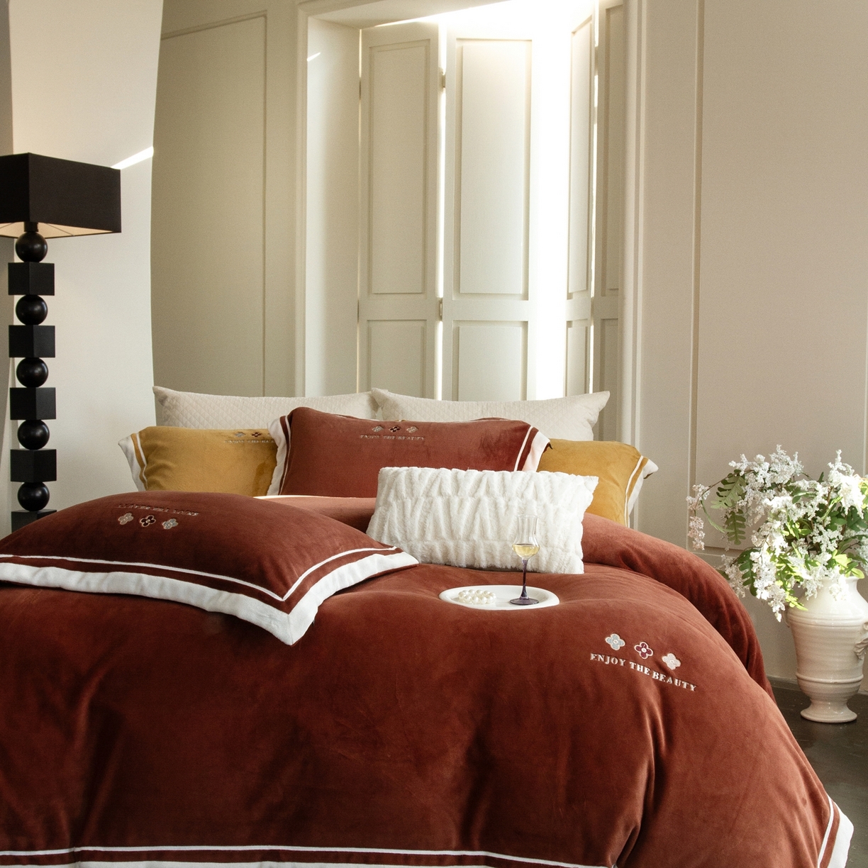 91家纺网 家纺一手货源 找家纺 馨蕊家居 2025新款秋冬轻奢煦暖绒系列-绒知禾 会员-10【券后控价358/378】  绒知禾-紫纱