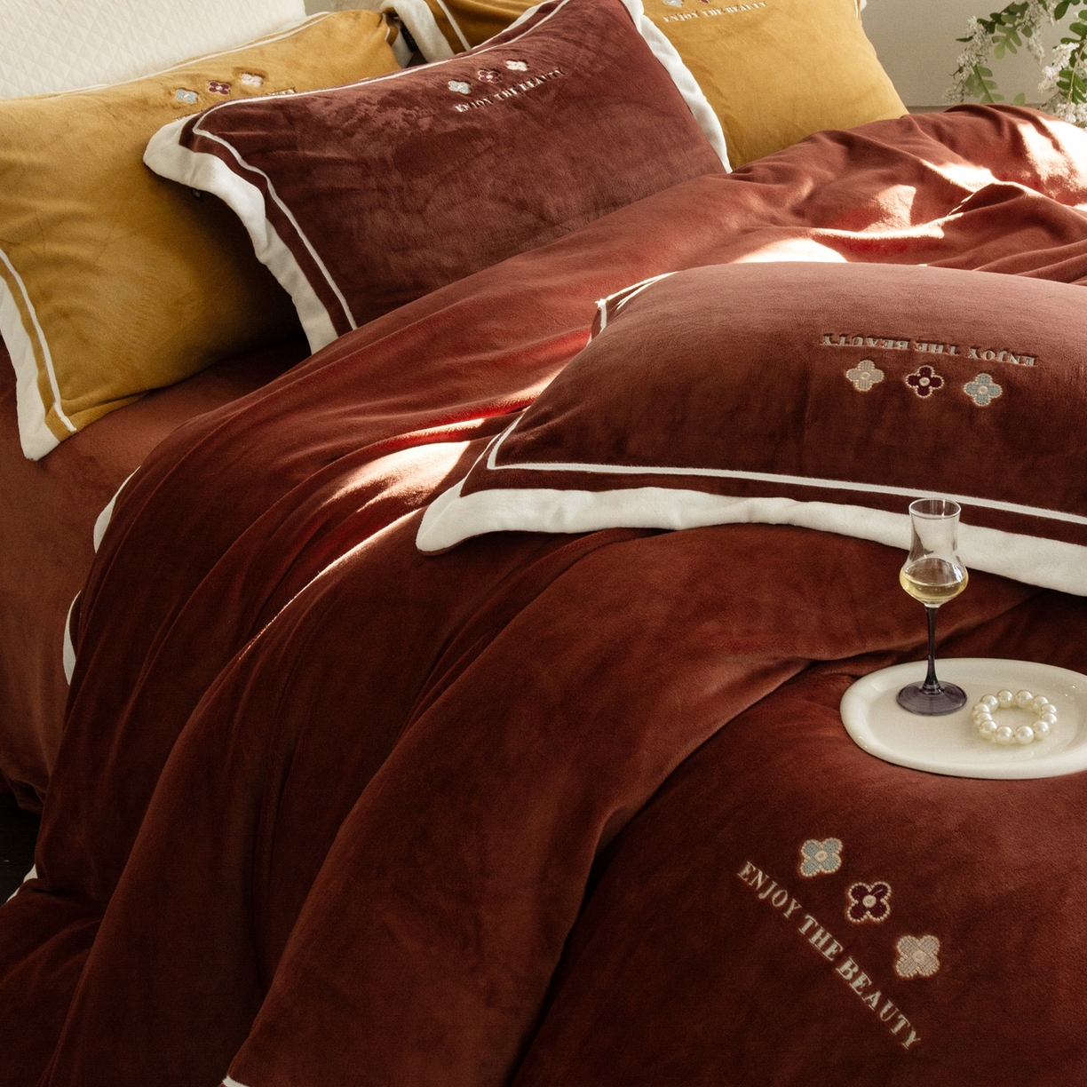 91家纺网 家纺一手货源 找家纺 馨蕊家居 2025新款秋冬轻奢煦暖绒系列-绒知禾 会员-10【券后控价358/378】  绒知禾-紫纱