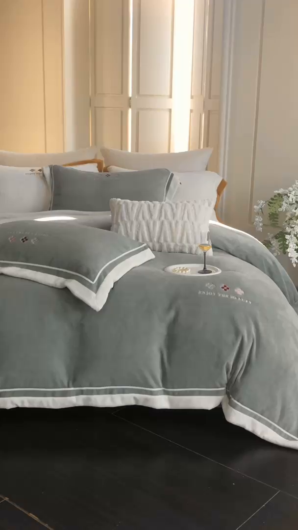 91家纺网 家纺一手货源 找家纺 馨蕊家居 2025新款秋冬轻奢煦暖绒系列-绒知禾 会员-10【券后控价358/378】  绒知禾-高级灰