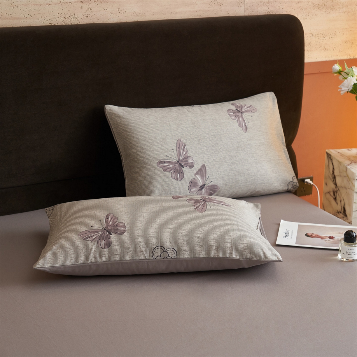 91家纺网 家纺一手货源 找家纺 恒爱家纺2025新款A类全棉印花四件套 蝶恋