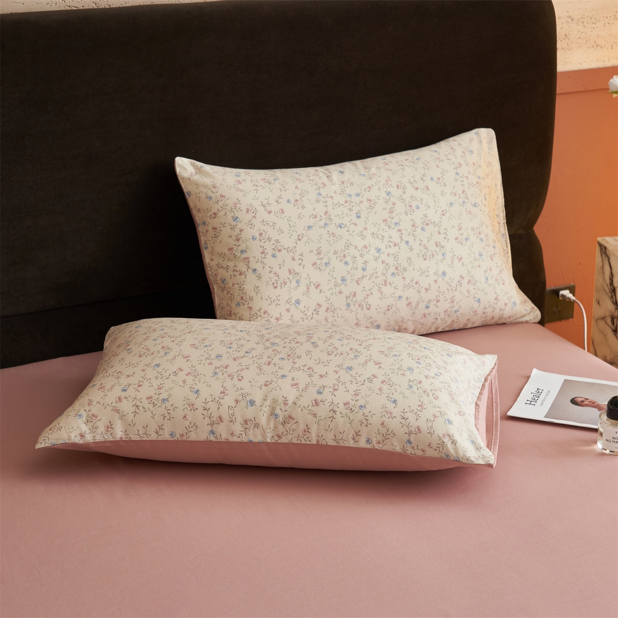 91家纺网 家纺一手货源 找家纺 恒爱家纺2025新款A类全棉印花四件套 繁花