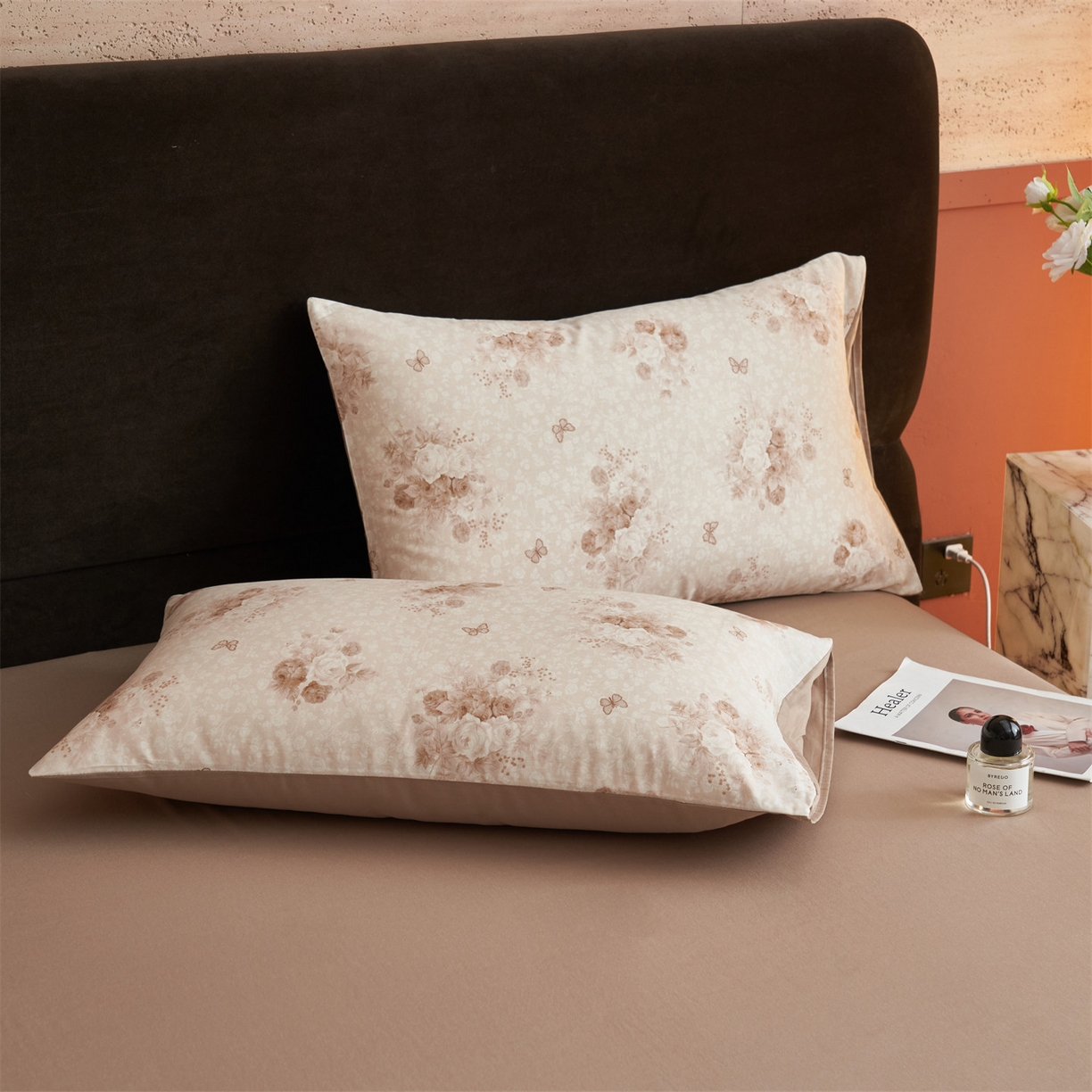 91家纺网 家纺一手货源 找家纺 恒爱家纺2025新款A类全棉印花四件套 风清月白