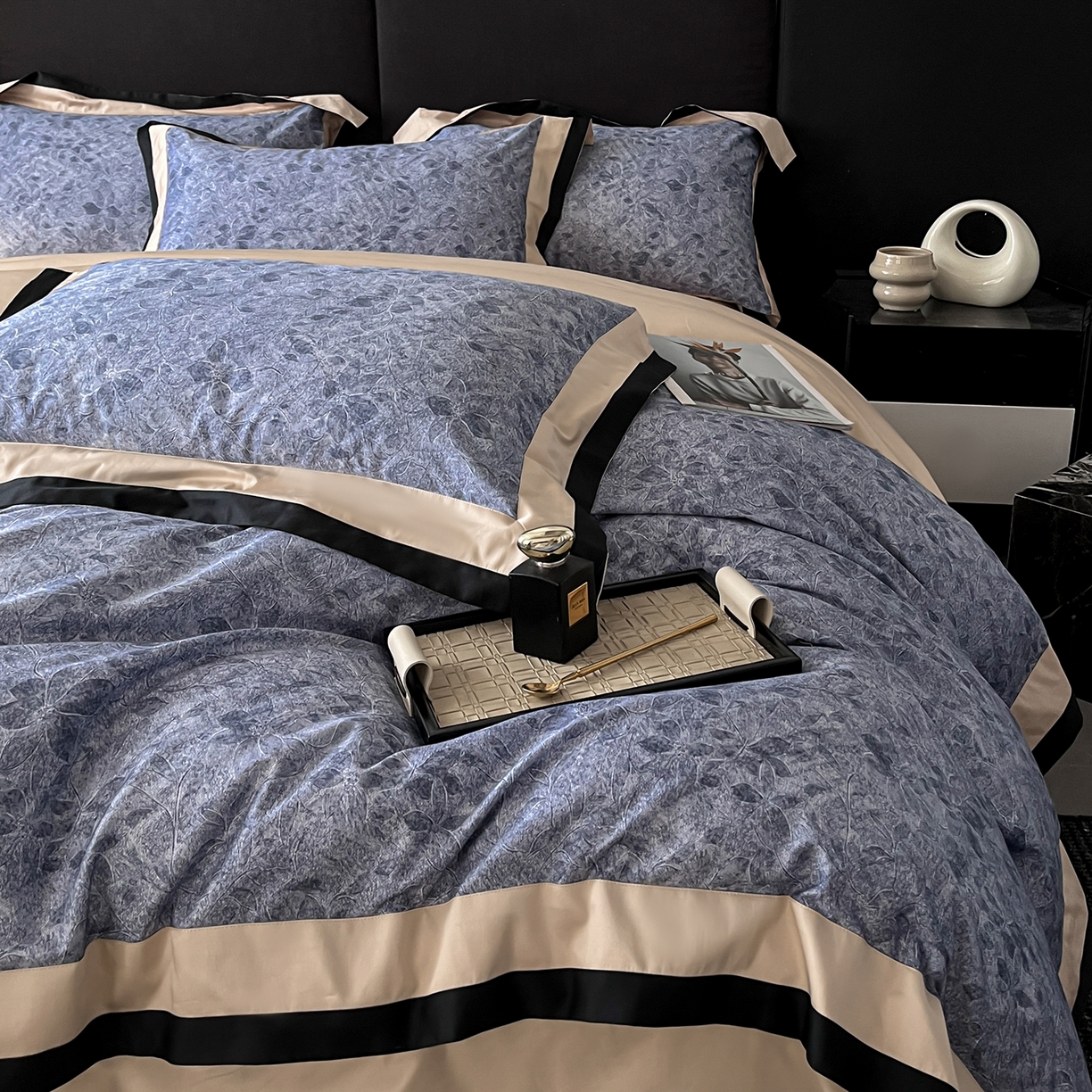 91家纺网 家纺一手货源 找家纺 （总）置顶家纺 2025新款渲染亲肤系列数码印花四件套