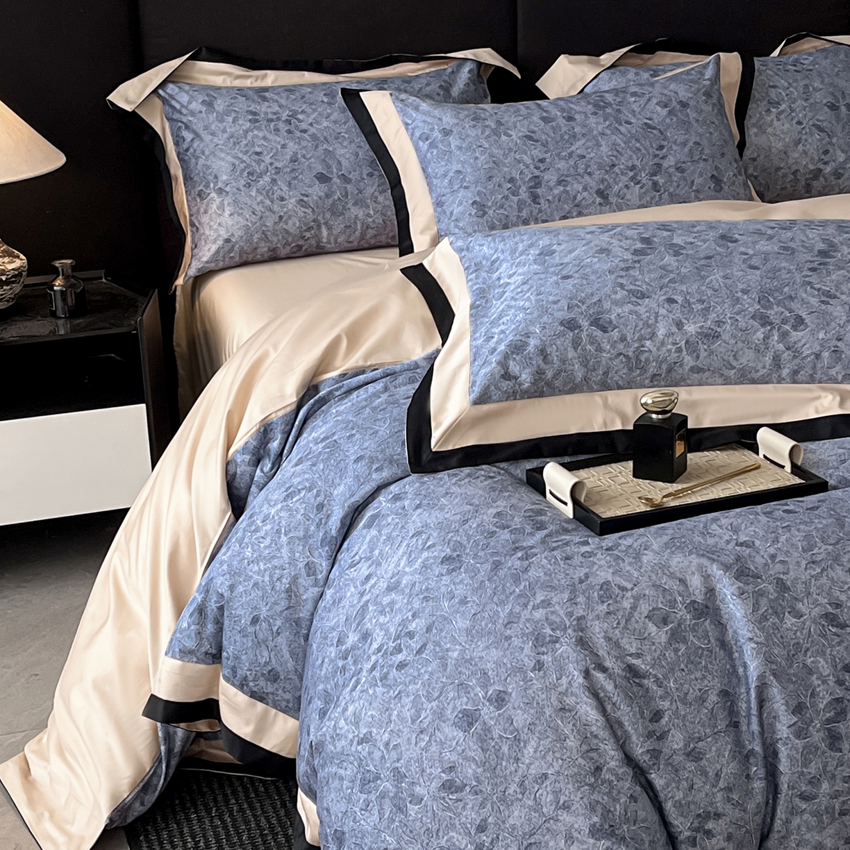 91家纺网 家纺一手货源 找家纺 （总）置顶家纺 2025新款渲染亲肤系列数码印花四件套