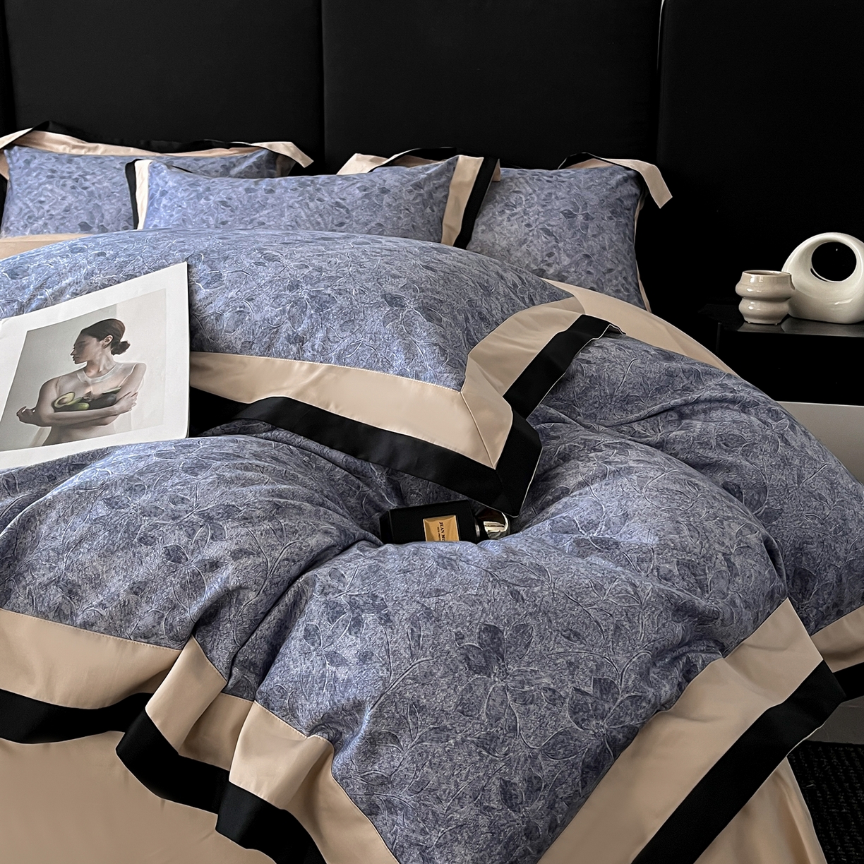 91家纺网 家纺一手货源 找家纺 置顶家纺 2025新款渲染亲肤系列数码印花四件套 秘境