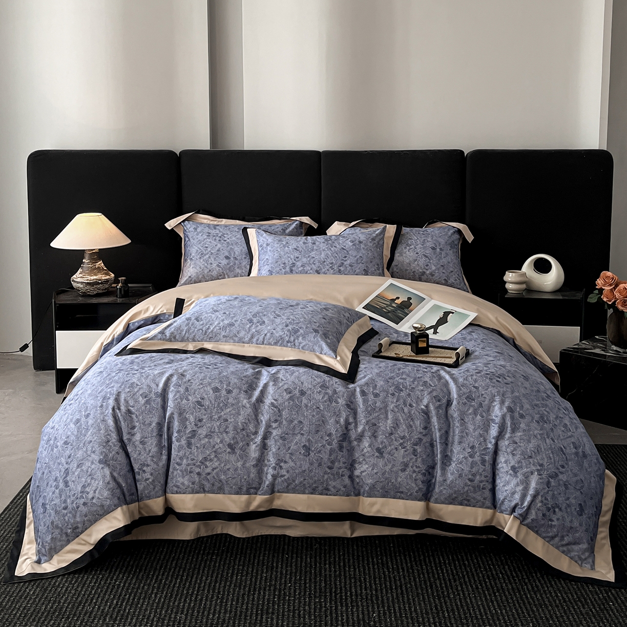 91家纺网 家纺一手货源 找家纺 置顶家纺 2025新款渲染亲肤系列数码印花四件套 秘境