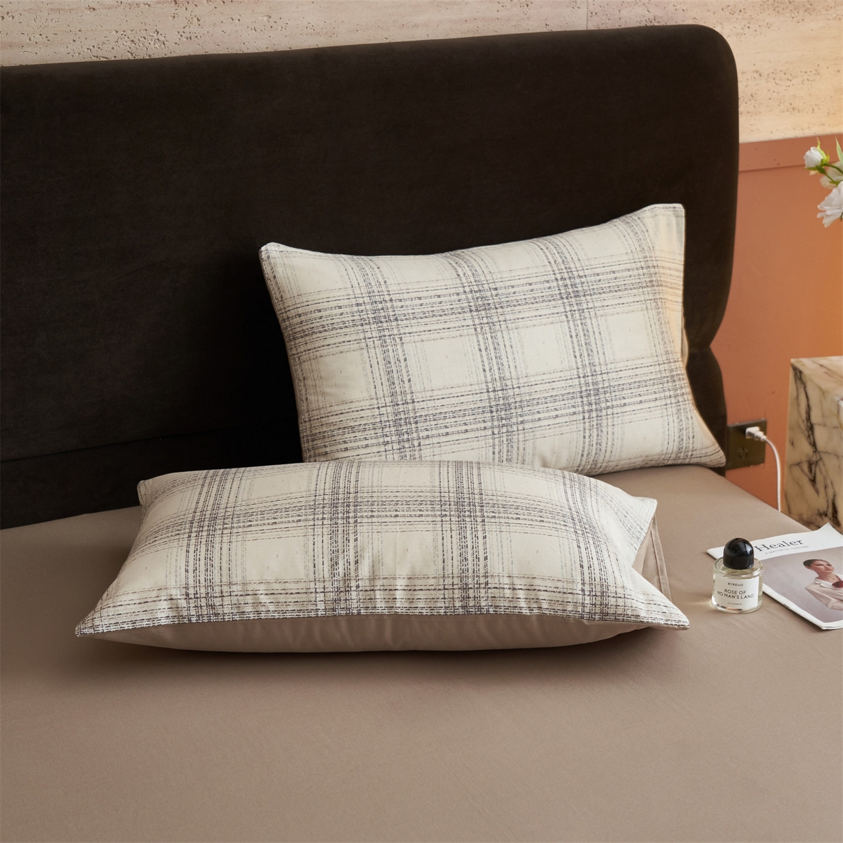 91家纺网 家纺一手货源 找家纺 恒爱家纺2025新款A类全棉印花四件套 暮落灰