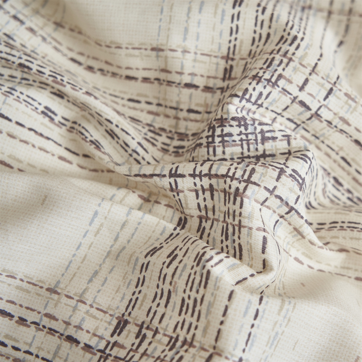 91家纺网 家纺一手货源 找家纺 恒爱家纺2025新款A类全棉印花四件套 暮落灰