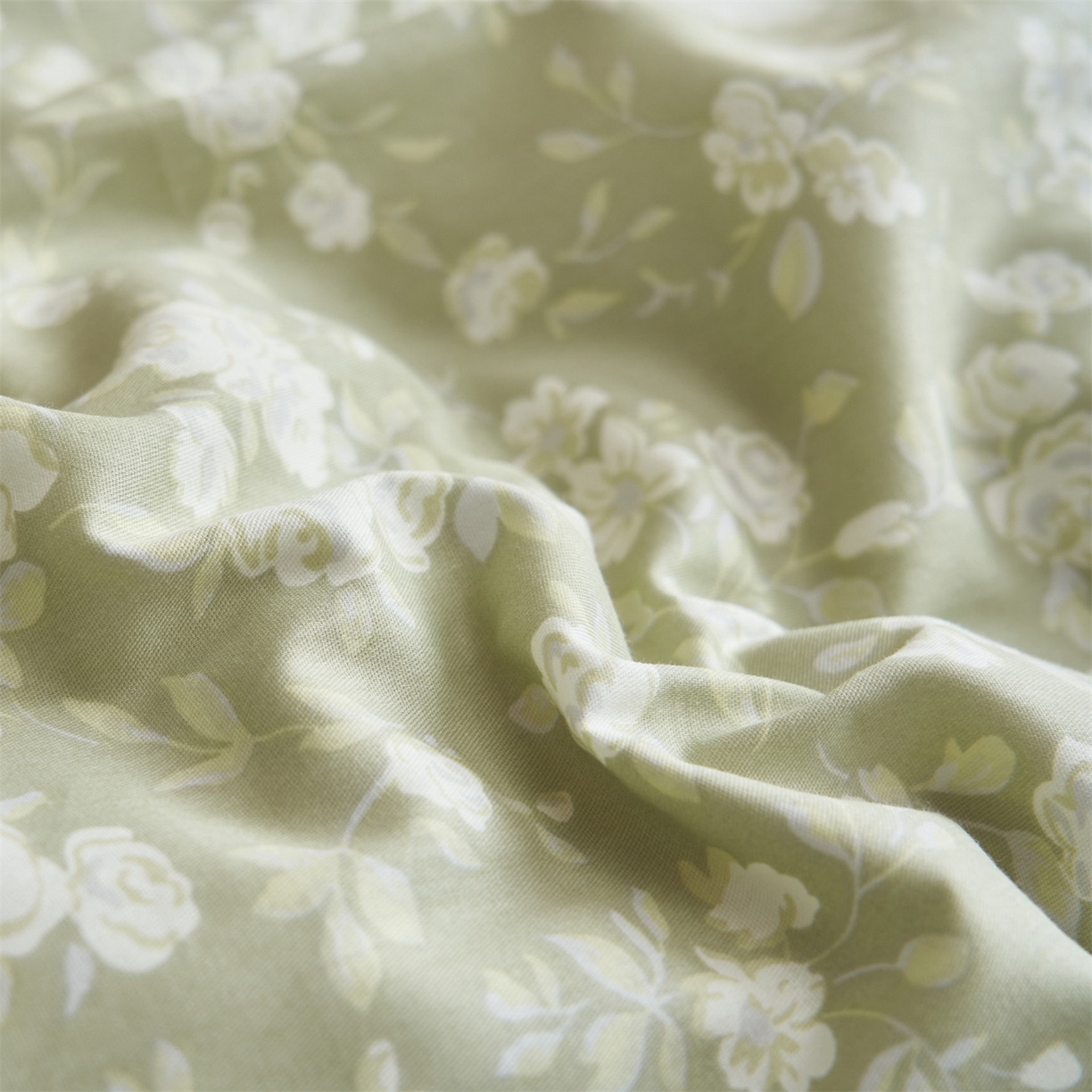 91家纺网 家纺一手货源 找家纺 恒爱家纺2025新款A类全棉印花四件套 青黛