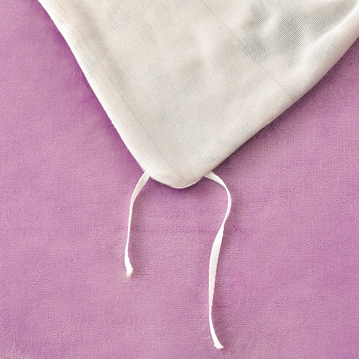 91家纺网 家纺一手货源 找家纺 赛丽雅 2025新款牛奶绒床裙四件套8-9斤法莱绒直播爆款日产2万套 蝶舞-紫