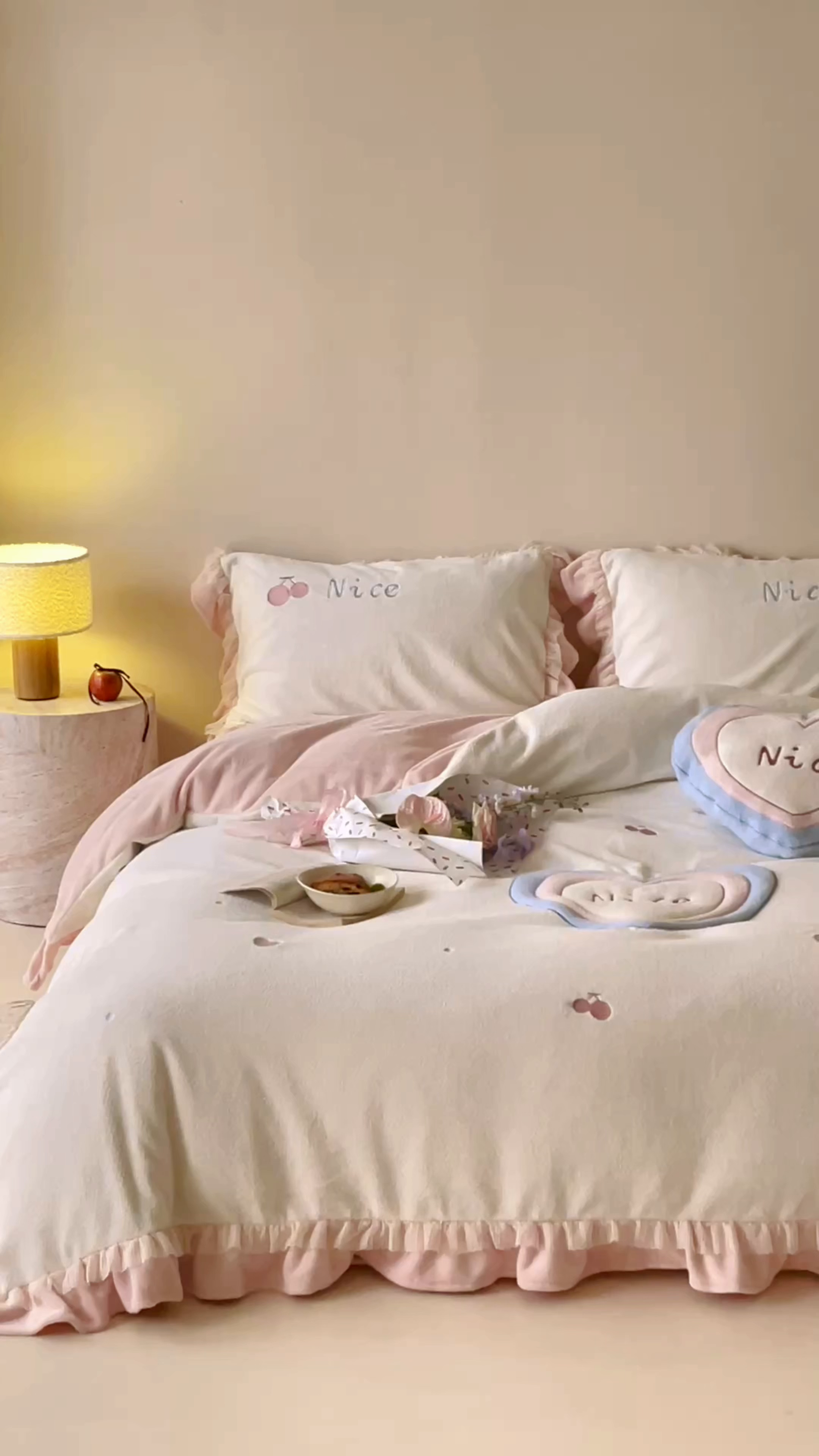 91家纺网 家纺一手货源 找家纺 （总）西西家居 2025新款艾尼绒A版230g牛奶绒四件套-小甜心