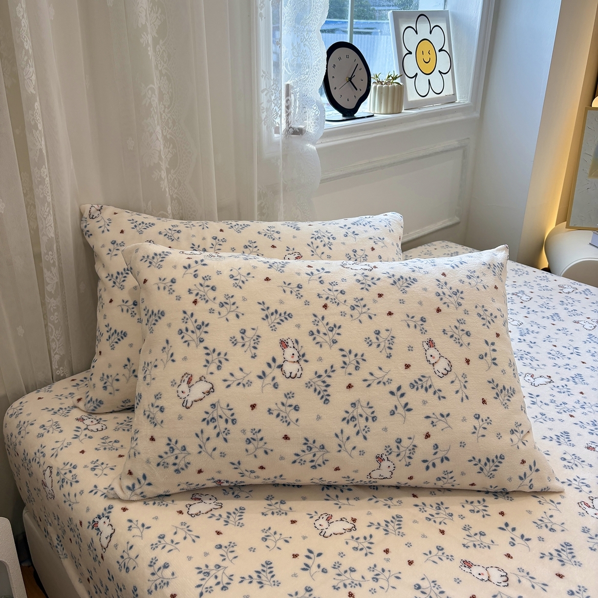 91家纺网 家纺一手货源 找家纺 （总）居眠 2025新款单层印花牛奶绒床笠