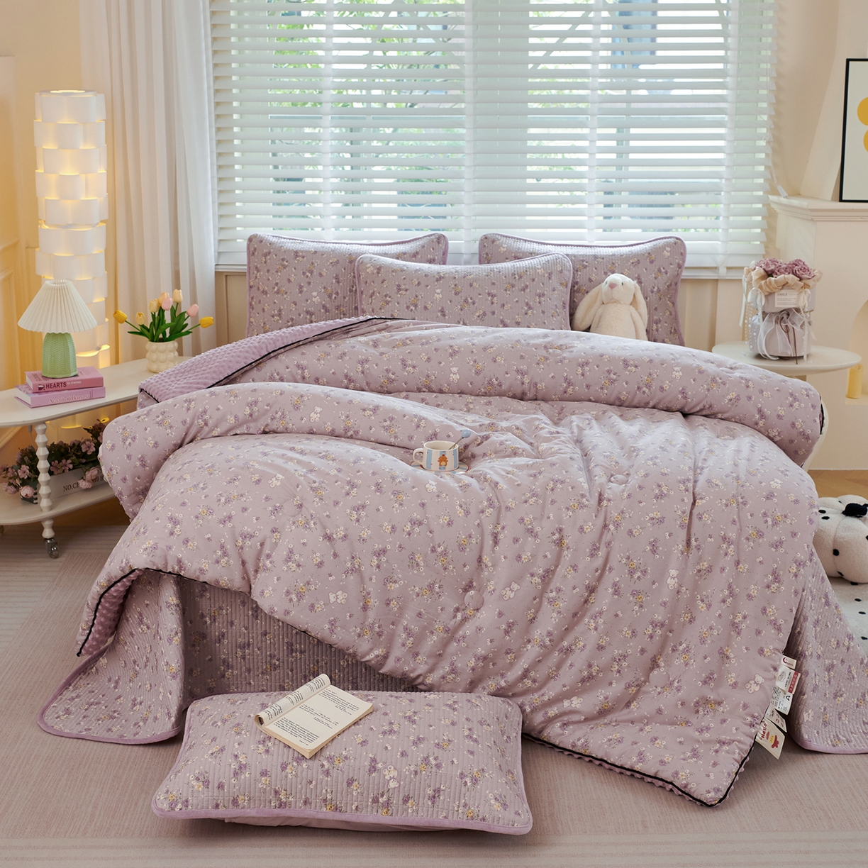 91家纺网 家纺一手货源 找家纺 （总）缔锦家纺 2025新款软糯全棉豆豆被被子被芯