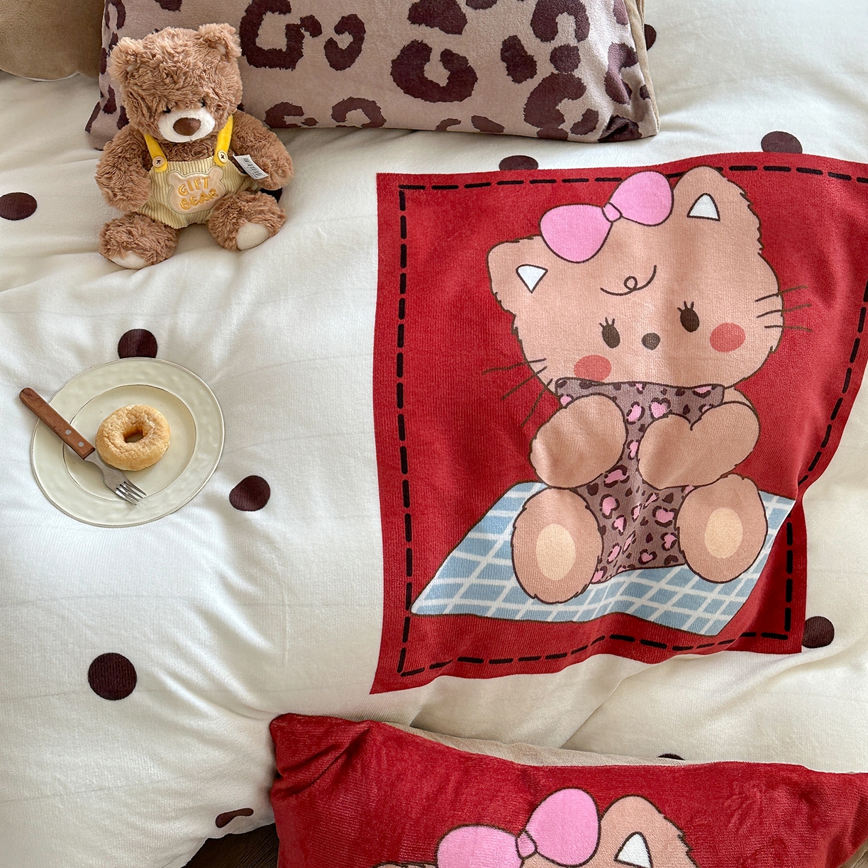 91家纺网 家纺一手货源 找家纺 （总）美乐迪家纺 2025新款高品质大版牛奶绒四件套