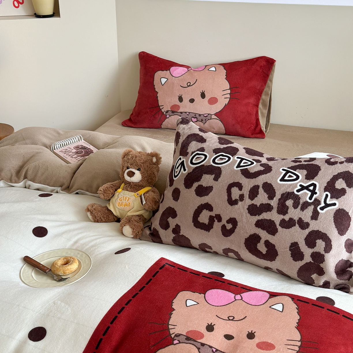 91家纺网 家纺一手货源 找家纺 （总）美乐迪家纺 2025新款高品质大版牛奶绒四件套