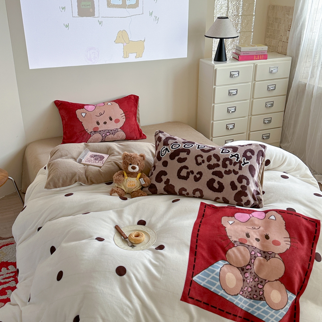 91家纺网 家纺一手货源 找家纺 （总）美乐迪家纺 2025新款高品质大版牛奶绒四件套