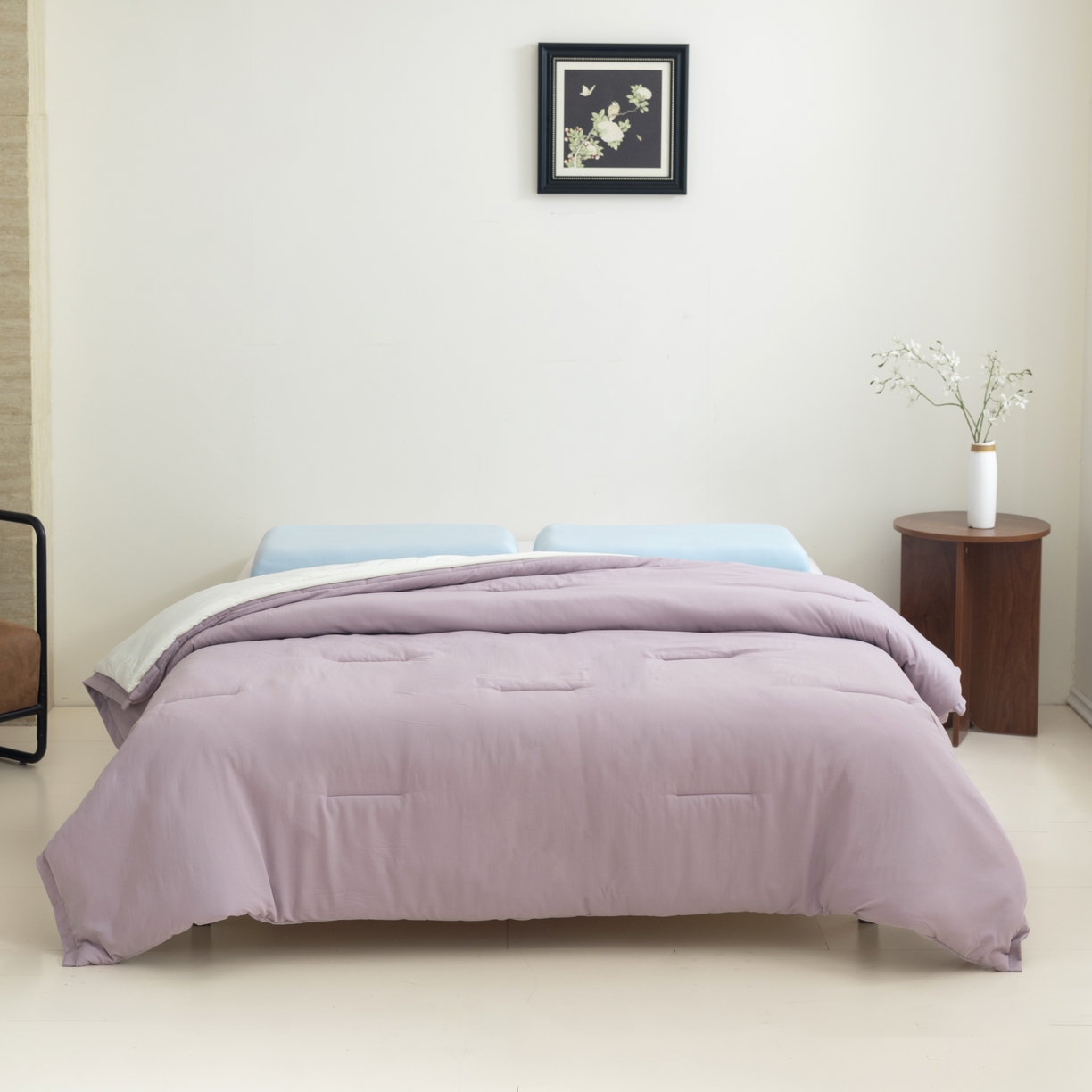 91家纺网 家纺一手货源 找家纺 2025秋冬新款PRO2.0亚朵被子同款深睡被四季被冬被子母被春秋被保暖控温被子被芯 融雾紫-四季被
