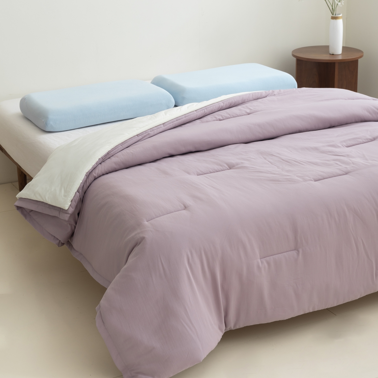 91家纺网 家纺一手货源 找家纺 2025秋冬新款PRO2.0亚朵被子同款深睡被四季被冬被子母被春秋被保暖控温被子被芯 融雾紫-四季被