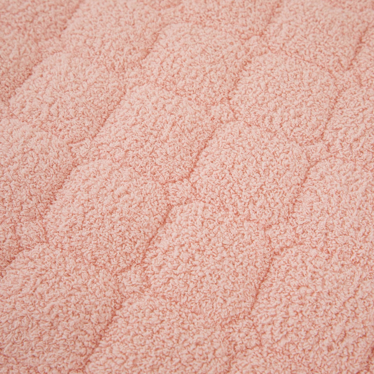 91家纺网 家纺一手货源 找家纺 沐沐家纺 2026新款简约格序床头罩 粉色