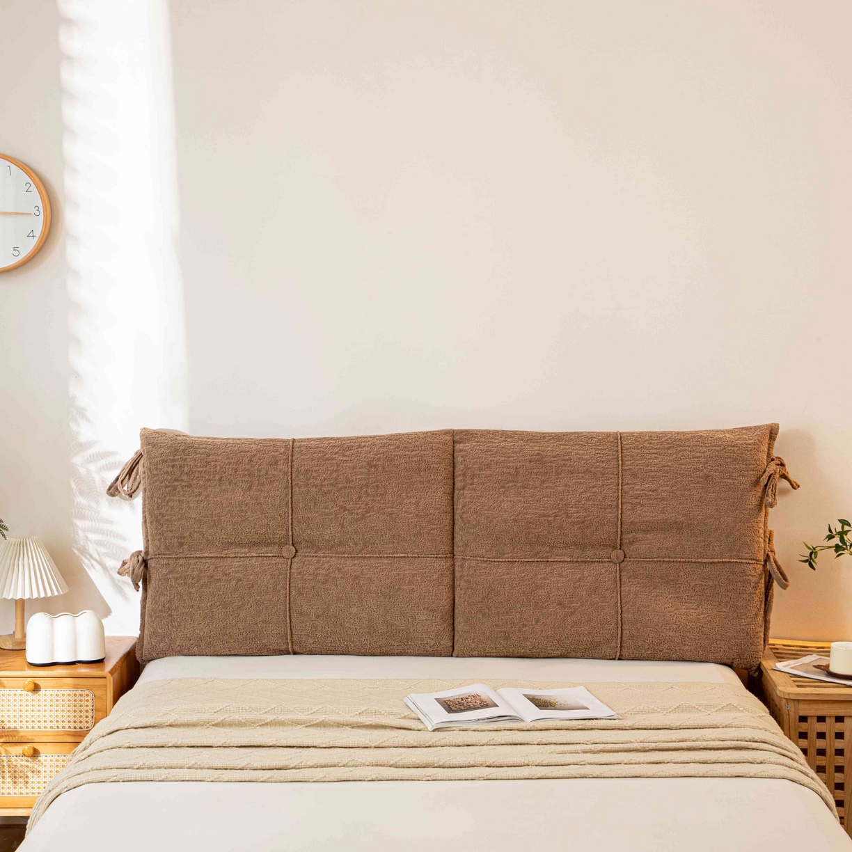 91家纺网 家纺一手货源 找家纺 （总）沐沐家纺 2026新款简约可可西里床头靠背