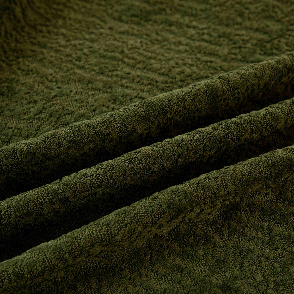 91家纺网 家纺一手货源 找家纺 沐沐家纺 2026新款简约可可西里床头靠背 墨绿