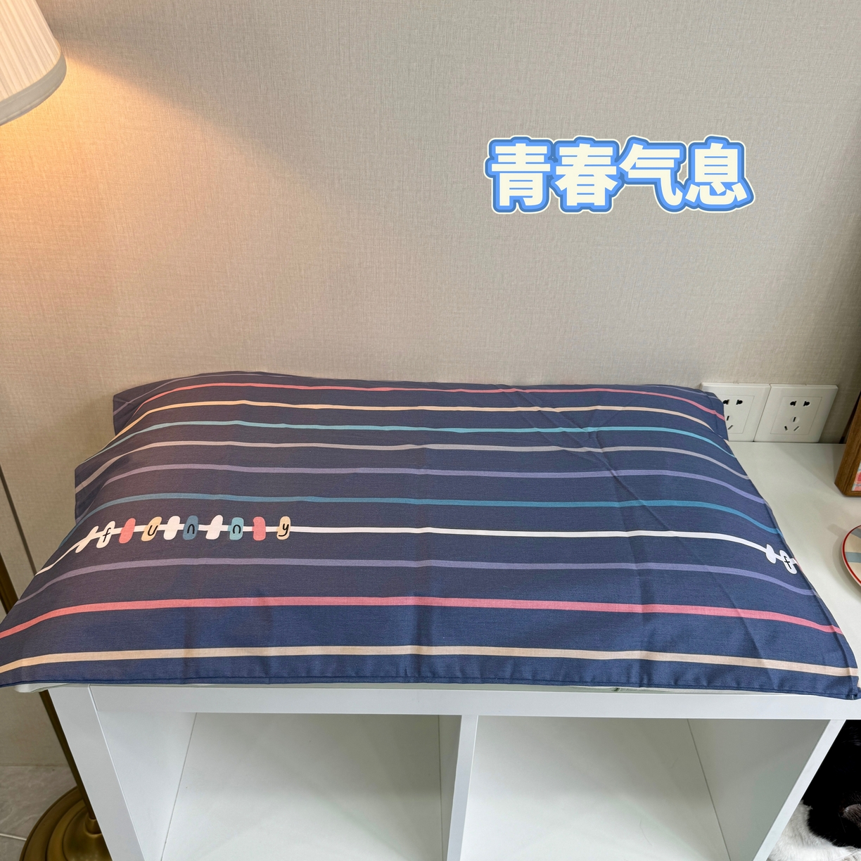 昕科 2025新款高性价比全棉单枕套（不含枕芯）-5个花型-纯棉枕套 青春气息一只装