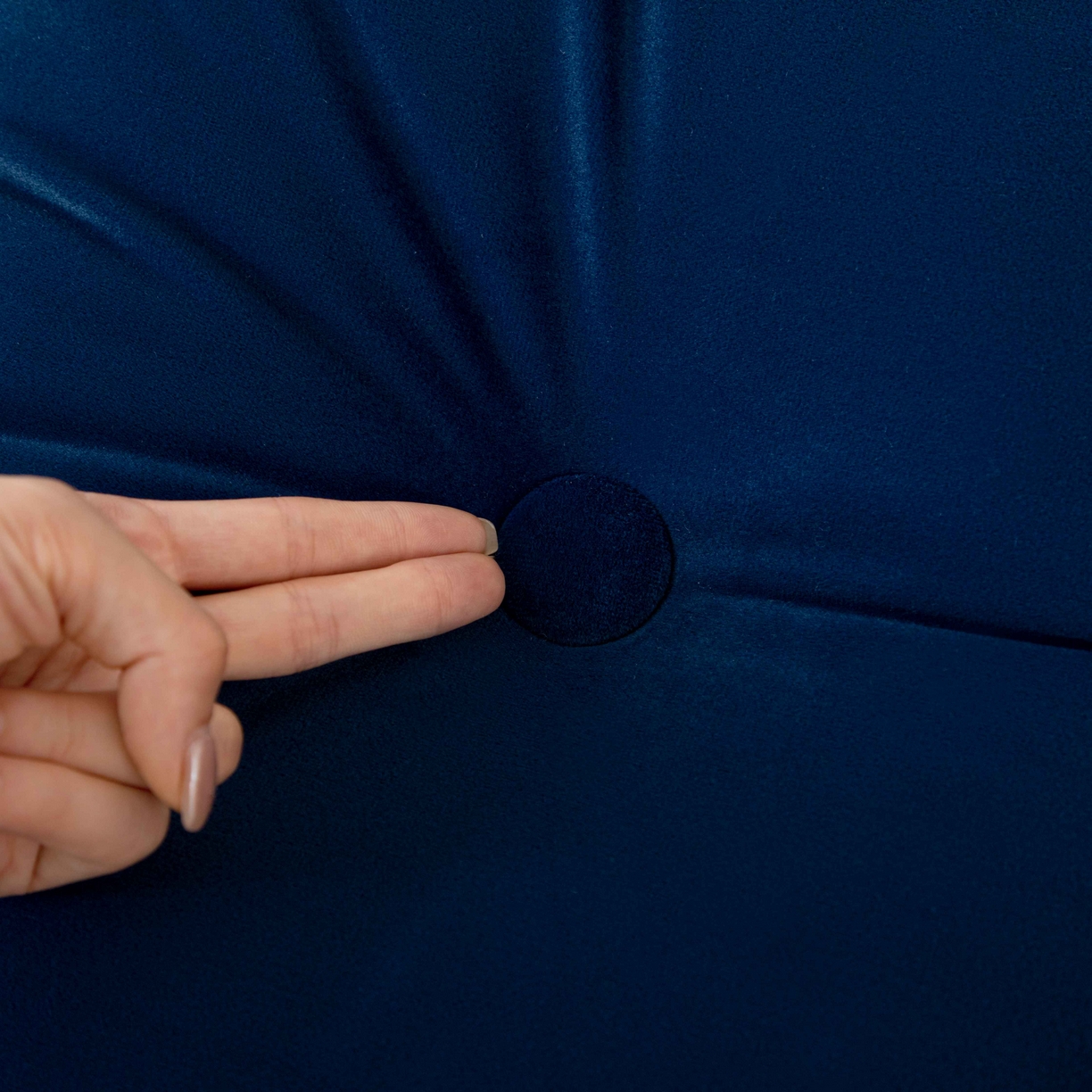 91家纺网 家纺一手货源 找家纺 沐沐家纺 2026新款磨砂绒三角靠背（不带头枕） 蓝色